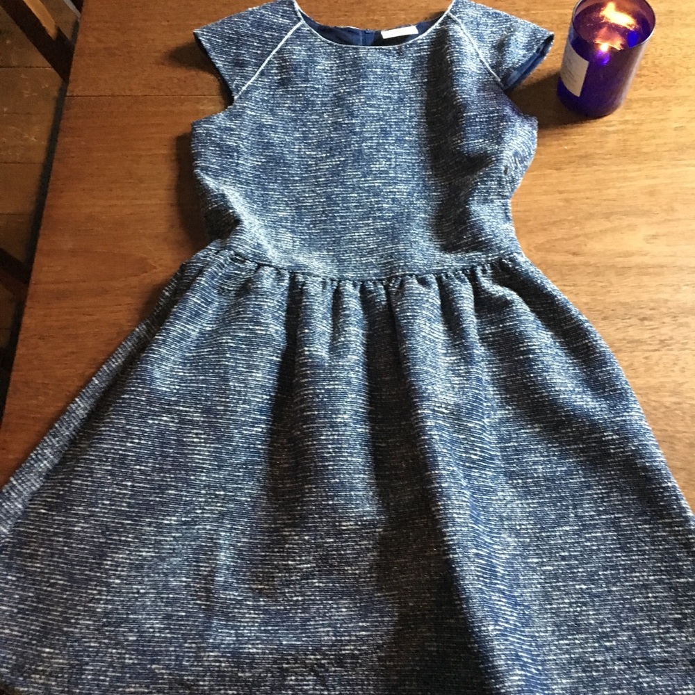 Little Girls Sparkling Blue Dress